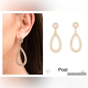 Paparazzi Regal Revival Gold Post Earrings